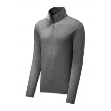 ST407 Men's Sport-Tek Tri-Blend Wicking 1/4-Zip Pullover (LIGHTWEIGHT) 