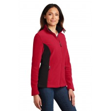 L216 Port Authority Ladies Colorblock Fleece Jacket