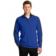 ST861 Sport-Tek Textured Colorblock 1/4-Zip Pullover