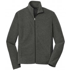 F235 Port Authority Heather Microfleece Full-Zip Jacket